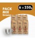 Pack de café en grano Organic (6x250g)
